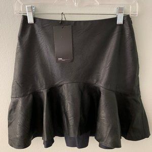 Zara Faux Leather Mini Skirt - NWT